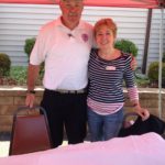 PJ Higgitt of the Veterans of Lansingburgh with Diane Cameron Pascone, Dir. of Development at Unity House.